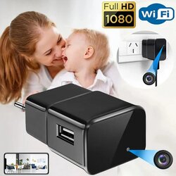 Esonic IP WiFi kamera skrita v USB polnilcu, omogoča ogled od kjerkoli 128GB. Cene