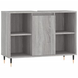 Maison Chic Kopalniška omarica - Kopalniški kabinet siva sonoma 80x33x60 cm inženirski les, (21794805) Cene