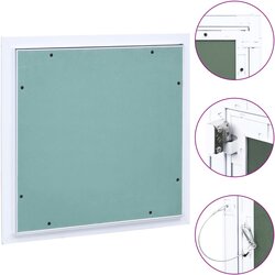 vidaXL Pristupna ploča s aluminijskim okvirom i gipsom 400 x 400 mm Cijene