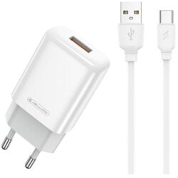 Jellico adapter EU01 12W 2,4A USB A s kablom Tyoe C - (EU Blister) bel Cene