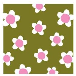 PPD Papperproducts Design Flower Fun - Salvete - Flower Fun, Green, 33x33 cm Cene