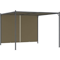 Furnova Vrtna pergola z zložljivo streho 3x3 m taupe 180 g/m², (21918790) Cene