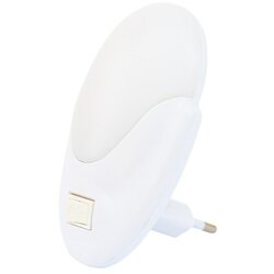 Noćna LED nočna svetilka s stikalom (1 W, 4000 K, bela) Cene