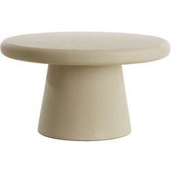 Light & Living Bež okrogla mizica ø 70 cm Kulona – Cene