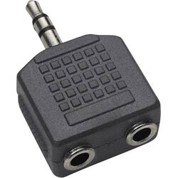 BKL Electronic Klinken audio Y-adapter [1x klinken vtič 3.5 mm - 2x klinken vtičnica 3.5 mm] črne barve (20411450) Cene