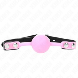 Kink Luminous Silicone Ball Gag 4cm Pink Cene
