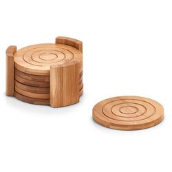 ZELLER Set podstavek za kozarec 12cm / 7 kos / okrogel / les, (20926424) Cene