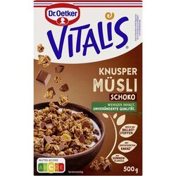 Dr. Oetker Vitalis - hrustljavi muesli s čokolado - 500 g Cene