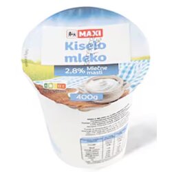 Maxi Kiselo mleko 2,8%mm 400g Cene