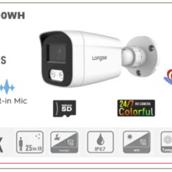 Full Color IP Bullet kamera 5MP 2.8mm 25m IR POE MicroSD utor + Mic BMSDKL500WH Cene