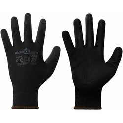 vidaXL Delovne rokavice 24 pcs Črna 8 / m Poliester Cene