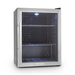Klarstein Beersafe XL, 60-litrski hladilnik, energijski razred D, steklena vrata, nerjaveče jeklo Cene