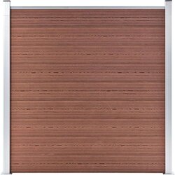 vidaXL vrtna ograda WPC 180 x 186 cm smeđa Cijene