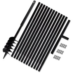 Ručna burgija za zemlju sa ručkom 120 mm i produžnom cijevi 13 m čelik Cijene