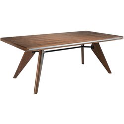 Angel Cerdá Orehova jedilna miza z ogledalom iz stekla, (20591835) Cene