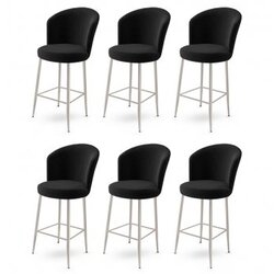 Hanah home Set barskih stolica Fora, 6 dijelova, Crna Cijene