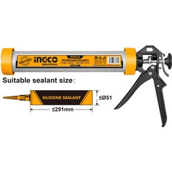 Ingco aluminijumski pištolj za silikon HCG0112 Cene