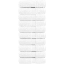 Premium ručnici za pranje SOLUND 10 kom Bijeli 30x30 cm 600 g/m² Cene