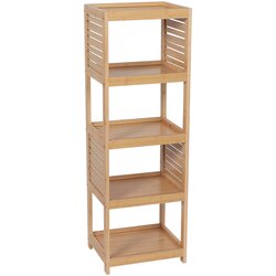 Tendance france tendance kupatilski ormarić sa 5 polica trinidad 37X30X109CM mdf bamboo 9932764 Cene