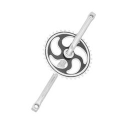  srednji pogon “ z “ za bmx poluga 150mm , 36t hrom sa crnim detaljima Cene