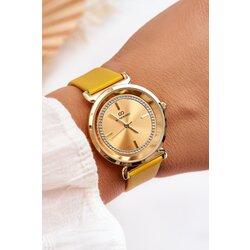 Kesi Women's leather watch Giorgio&Dario Classic Yellow Cene