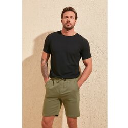 Trendyol khaki men regular fit shorts & bermuda Cene