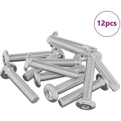 vidaXL Vijak za zaklep glave 12 pcs srebrna M6 x 35 mm Jeklo, (5000163915) Cene
