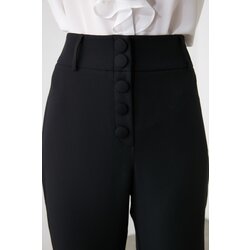 Trendyol Black Wide Leg Woven Trousers Cijene
