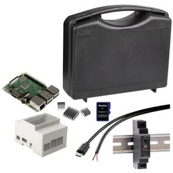 Joy-it Din-Rail Set Raspberry Pi® 3 B+ 1 GB 4 x 1.4 GHz uklj. DIN kućište, uklj. napajanje DIN tračnice, uklj. USB kabel Cene