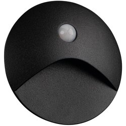 Kanlux 39124 - LED svetiljka za stepenište sa senzorom EXIN, 2,5W/230V, 3000K, IP65, crna okrugla Cene