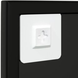 vidaXL Zidna ogledala 2 kom crna 80x60 cm metalna Cijene