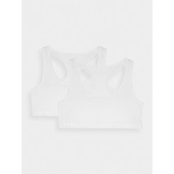 4f Women's Cotton Bra for Everyday Wear (2 Pack) - White Cene
