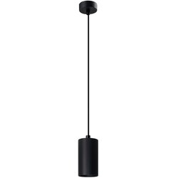 Candellux luster/visilica-tubo viseća lampa crna 1X25W GU10 abažur 10CM crna Cene