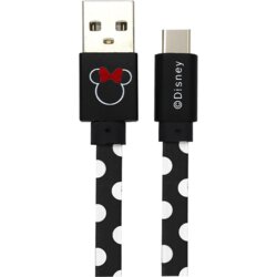 Disney USB kabl za smartphone Minnie Dots, Type-C, Crni Cene