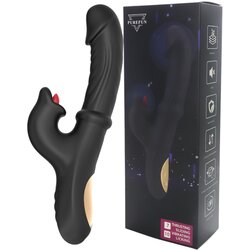 Wilson - vibrator s funkcijom potiskivanja i klitoralnom rukom (crni) Cene