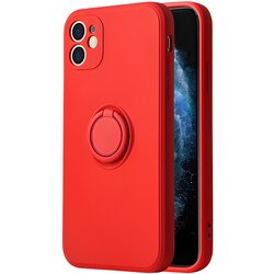 Vennus silikonsko etui s prstnom za Samsung Galaxy S9 Plus - Rdeča Cene