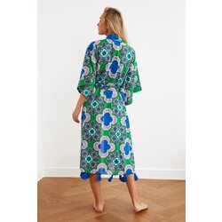 Trendyol Ženski kimono plavi uzorak siva | zelena Cene