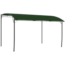 Gazebo Paviljon 4 x 3 x 2,55 m Zelena Tkanina in aluminij 180, (5000212549) Cene