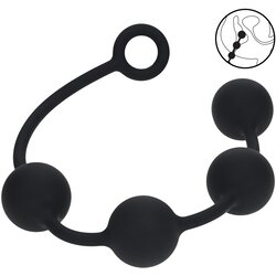 Levelz Round Silicone Anal Balls XL 50mm Black Cene