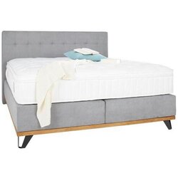 Hom`in POSTELJA BOXSPRING x , tekstil, leseni material siva Cene