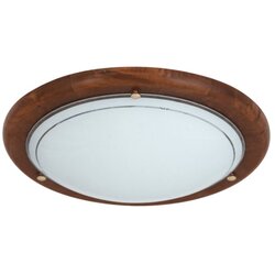Ufo plafonjera d38 E27 2x60W hrast/staklo Cene