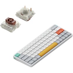 Nuphy Air60 V2 Brezžična Mehanska Tipkovnica Ionic White Brown Switch / Bluetooth / 2.4GHz, (22126147) Cene