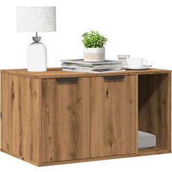 vidaXL kutija z mačji pijesak boja hrasta 80x50x45cm konstruirano drvo Cijene