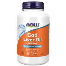 Now Foods Ribje olje iz polenovke NOW, 650 mg (250 mehkih kapsul) Cene