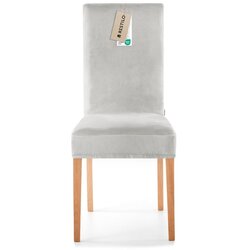 Restilo Svijetlo siva rastezljiva presvlaka za stolicu 48 cm Sento – Cene