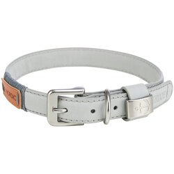 Trixie Dog be nordic kožna ogrlica l/xl 50-56cm svetlo siva Cene