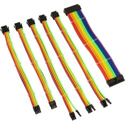 Kolink Core Adept Braided Cable Extension Kit - Rainbow Cene