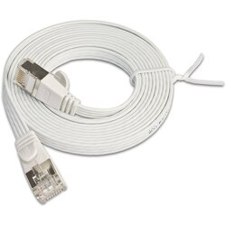 Slim Wirewin PKW-STP-SLIM-KAT6 2.0 WS RJ45 omrežni kabel\, Patch kabel cat 6 U/FTP 2.00 m bela ploščati 1 kos, (20418020) Cene