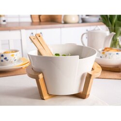 Altom design zdjela za salatu s podlogom i žlicama od bambusa 29 x 25 x 16cm - 01010052034 Cijene