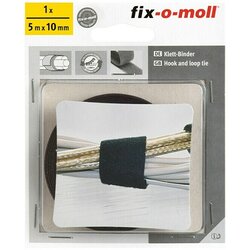 Fix-o-moll Velcro kabelske vezice Technic (5 m x 10 mm, Črne barve) Cene